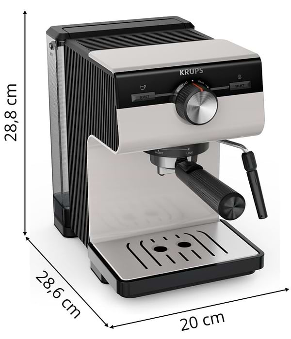 Фото - Кавоварка ріжкова Krups XP381B10 OPIO GREY