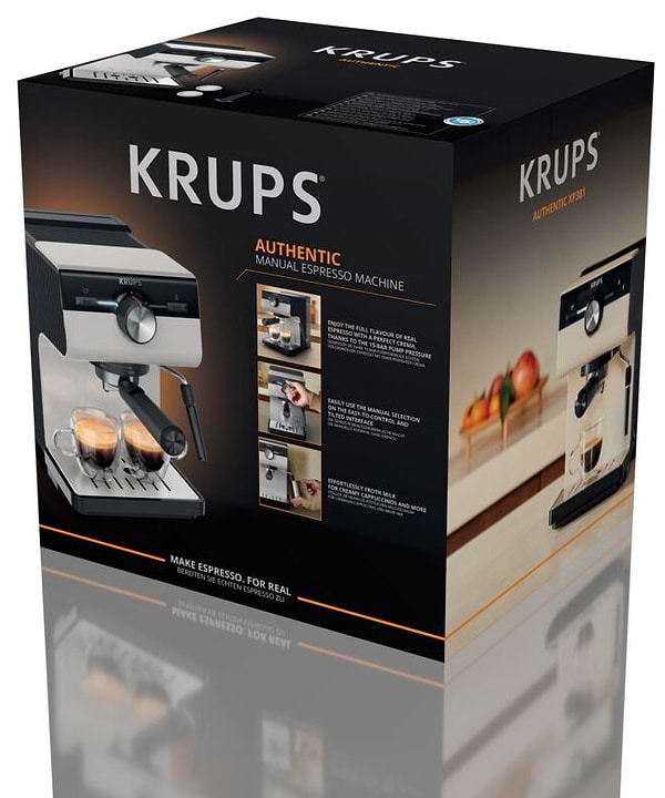 Фото - Кавоварка ріжкова Krups XP381B10 OPIO GREY