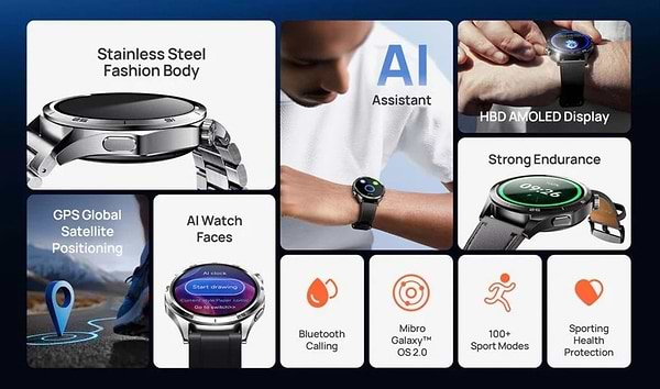 Фото - Смарт-часы Mibro GT Dark Metal (XPAW026T)