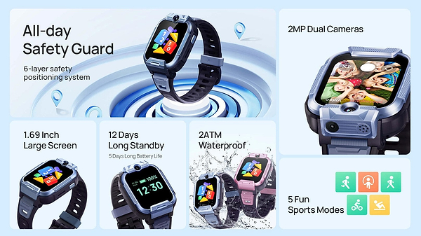 Фото - Дитячий годинник Mibro Z5 Pink (XPSWZ002P)