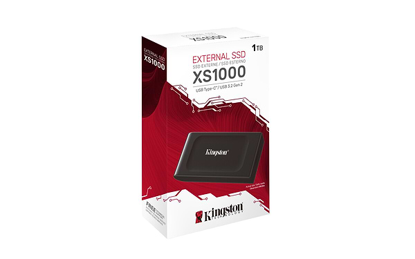 Фото - SSD-накопичувач зовнішній Kingston XS1000 Portable SSD 1000GB USB 3.2 Gen 2 (SXS1000/1000G)