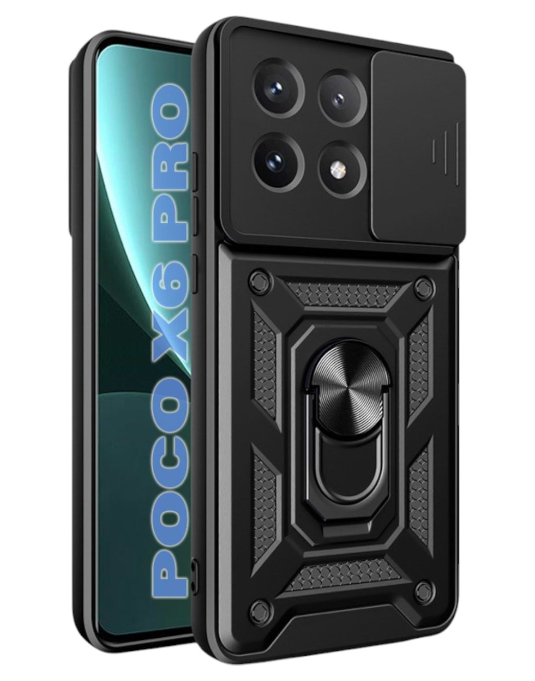 Чохол для смартфону BeCover Military for Poco X6 Pro Black (711157) - Фото 1