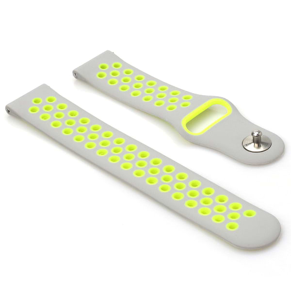 Фото - Ремешок для смарт-часов BeCover Vents Style Xiaomi Amazfit Bip 20mm,Lite/Bip S Lite/Bip 3/Bip 3 Pro/GTR 42mm/GTS/TicWatch S2/TicWatch E/GTS 3/GTS 2 mini Gray-Green (705708)