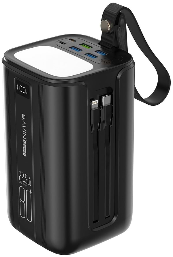 Фото - Батарея мобільна Bavin PC1057S 80000 mAh 22.5W Black (Y-PC1057S-BK)