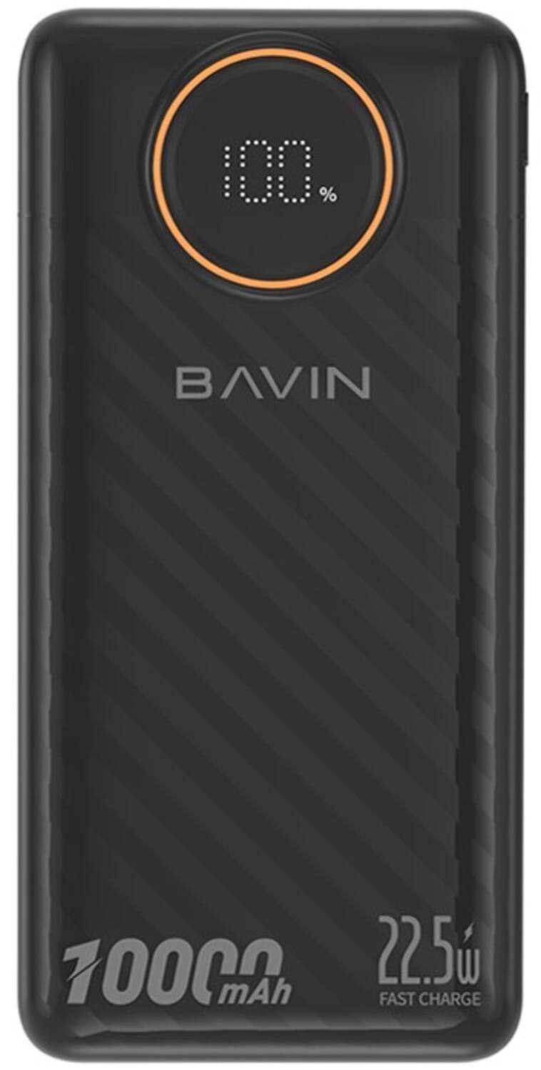 Батарея мобільна Bavin PC1152S 10000 mAh 22.5W Black (Y-PC1152S-BK) - Фото 1