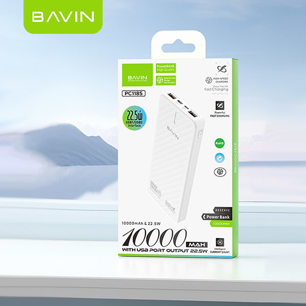 Фото - Батарея мобильная Bavin PC1185 10000 mAh 22.5W Black (Y-PC1185 BK)