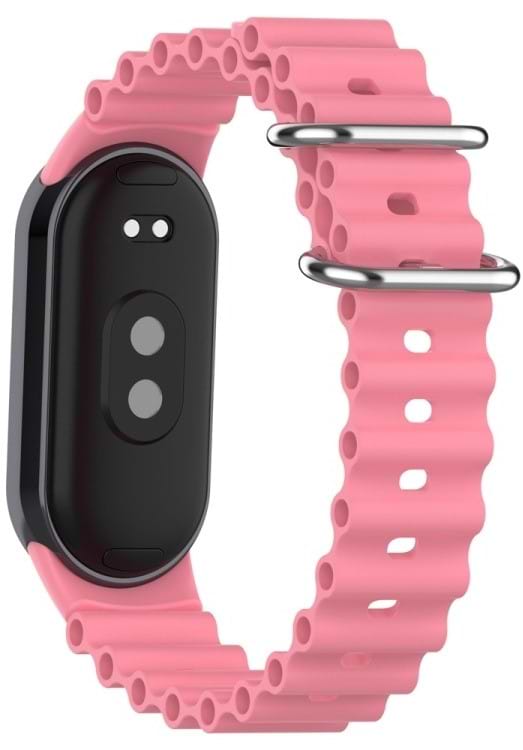Фото - Ремешок для фитнес-браслета BeCover Wave Style for Xiaomi Mi Smart Band 8 / 9 / 10 Dusty Pink (714353)