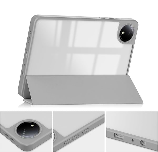 Фото - Чохол для планшета BeCover Soft Edge TPU з кріпленням для стілусу for Xiaomi Redmi Pad SE 8.7'' Gray Marble (712575)