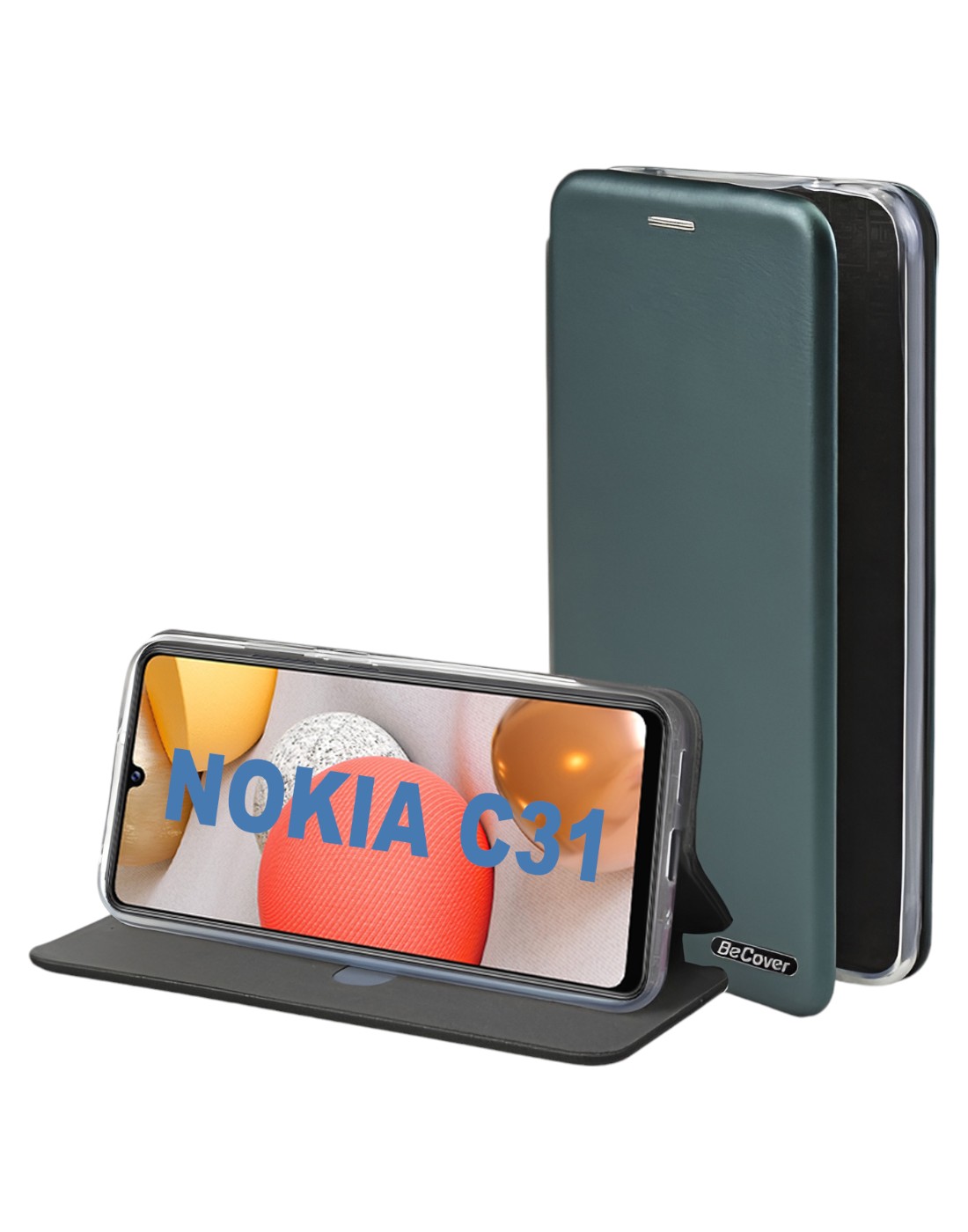 Чехол для смартфона BeCover Exclusive for Nokia C31 Dark Green (710247) - Фото 1