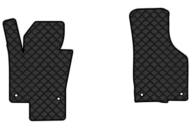 Килимки з екошкіри в салон авто передні EVAtech для Passat (B6) (with armrest) Volkswagen 2005-2010 6 покоління Sedan EU (VW31277AY2TL4BBB)