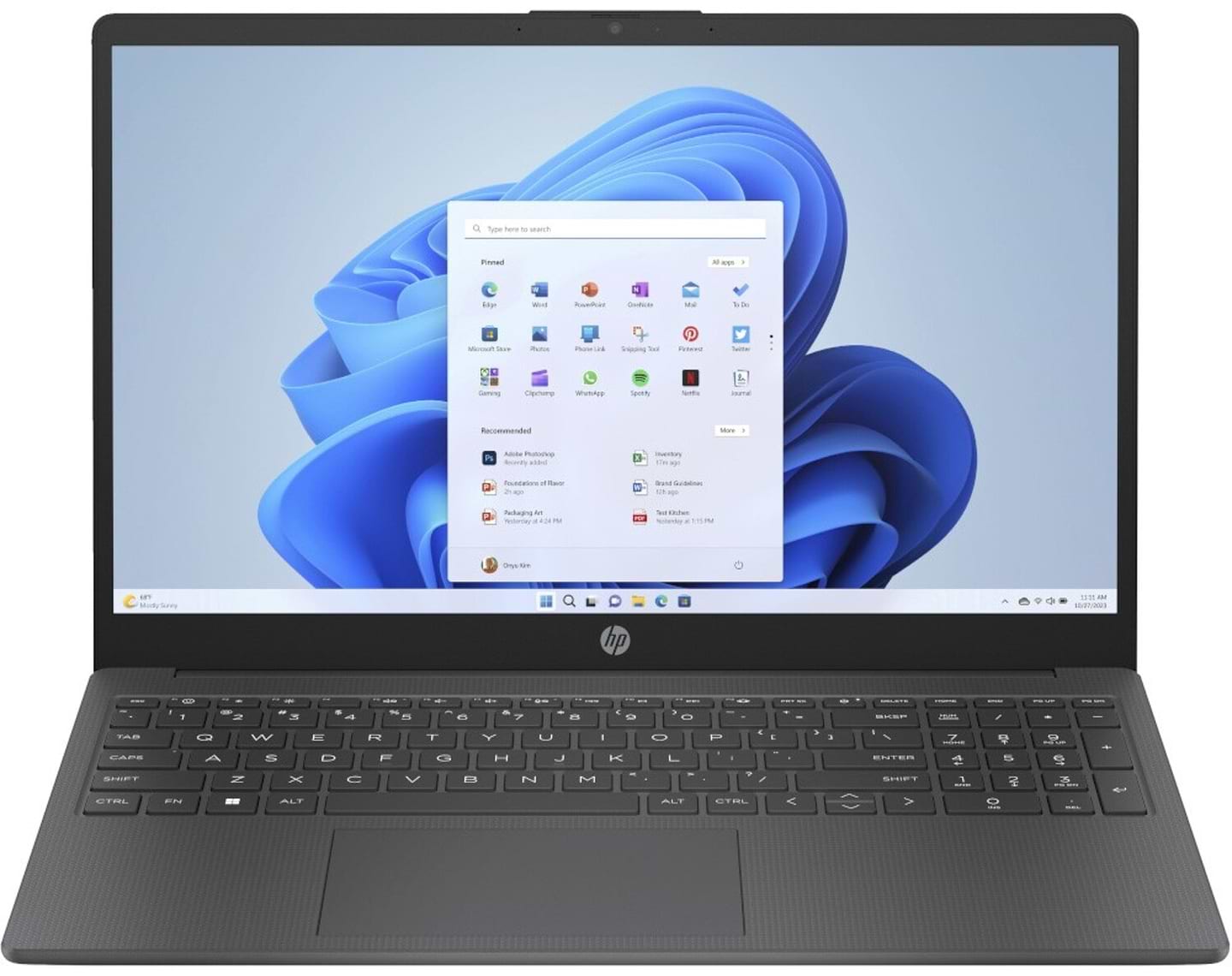 Ноутбук HP Laptop 15-fc0155ua (B9PJ4EA) Chalkboard Gray - Фото 1