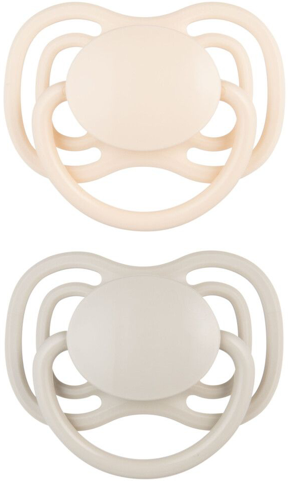 Симетрична пустушка Canpol babies 18+ міс DENTAL AIR 2 шт. - бежева (23/230_cre)
