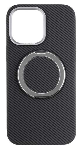 Чохол для смартфону
 Gelius Carbon Ring Stand 360 for iPhone 13 Pro Max Grey (98592) - Фото 1