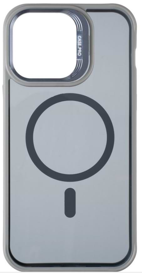 Чохол для смартфону Gelius Elegant Bumper Case Camera stand MagSafe for iPhone 14 Grey (98613) - Фото 1