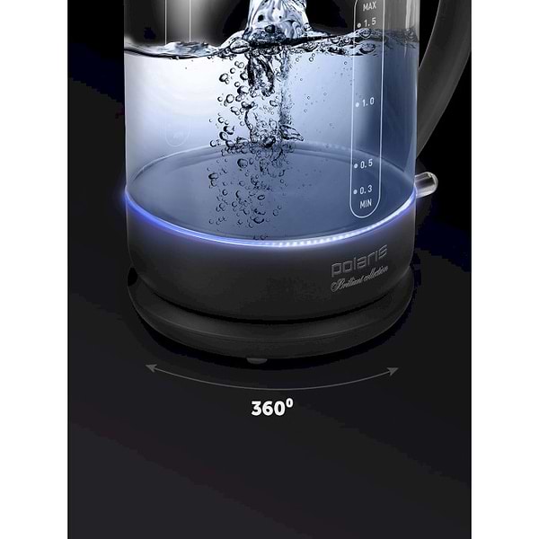 Фото - Электрический чайник Polaris PWK 17103CGL Water Way Pro Black