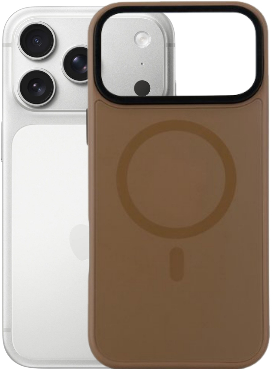 Чехол для смартфона BeCover FIBRA ArcLine Case with MagSafe for Apple iPhone 17 Pro Brown (715383)