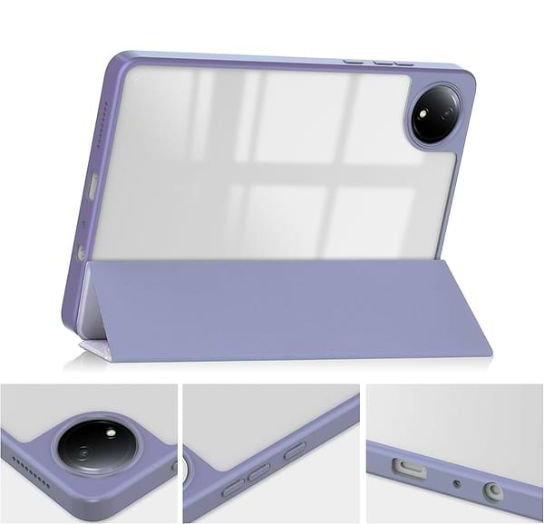 Фото - Чохол для планшета BeCover Soft Edge TPU з кріпленням для стілусу for Xiaomi Redmi Pad SE 8.7'' Purple Marble (712577)