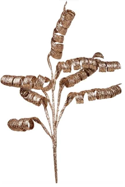 Гілка декоративна YES! Fun Золоті спіралі 63 см (974722)