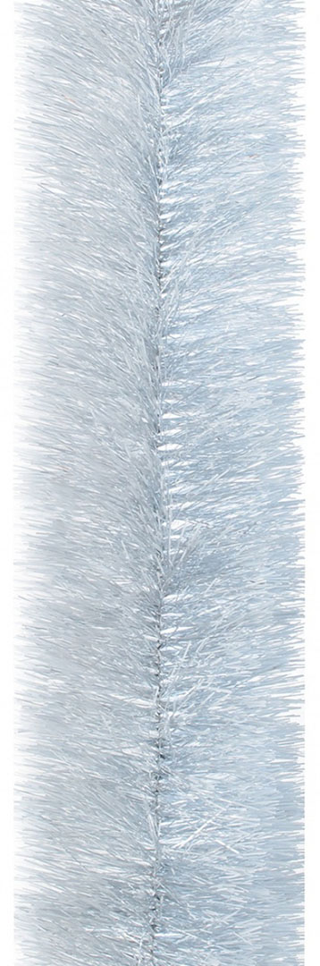 Мишура New Year YES! Fun серебро с бел. кончиками 3 м (901360)
