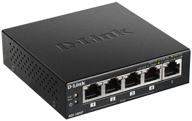 Коммутатор локальной сети (Switch) D-Link DGS-1005P/E - Фото 1