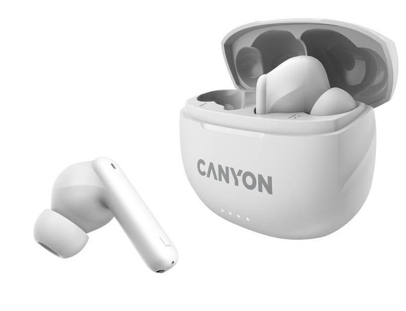 Фото - Наушники вкладыши беспроводные TWS Canyon TWS-8 (CNS-TWS8W) White