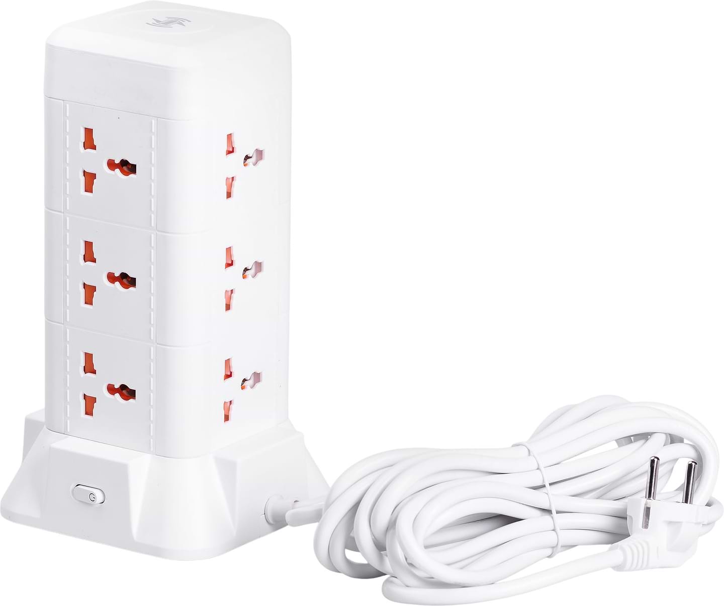 Сетевой фильтр Yiwu TOWER 9 р LED-лампа 3USB +1PD 4.8 м (HP-5-7MF)