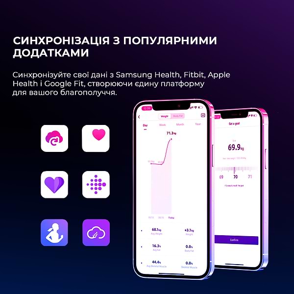 Фото - Ваги підлогові YUNMAI X Smart Scale (YMBS-M268)