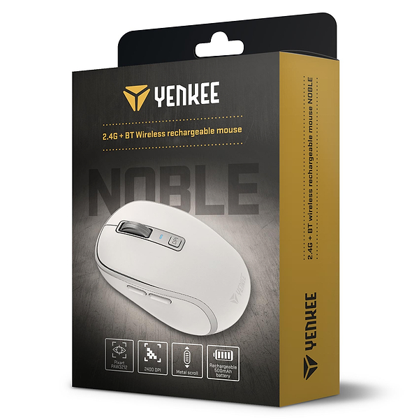 Фото - Миша бездротова YENKEE YMS 2085WE NOBLE White