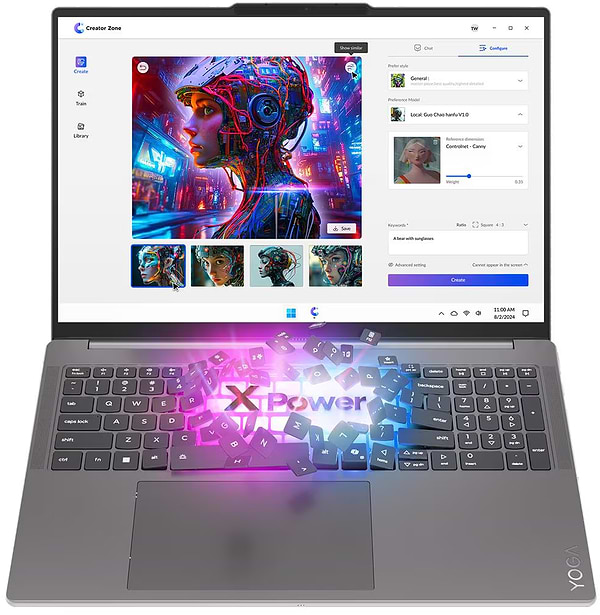 Фото - Ноутбук Lenovo Yoga Pro 9 16IAH10 (83L00059RA) Luna Grey