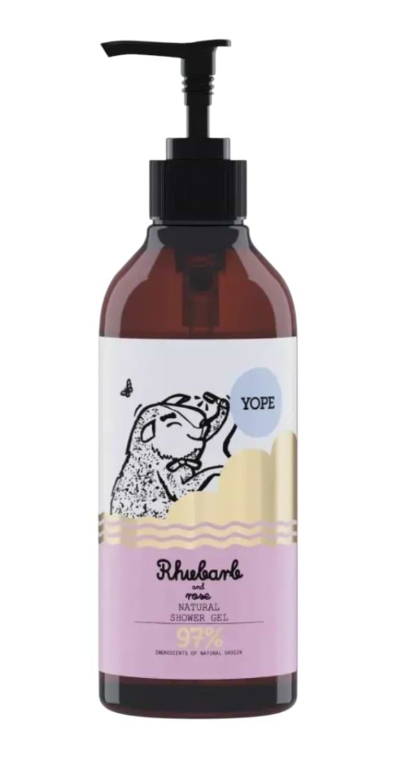 Гель для душа Yope Shower Gel RHUBARB & ROSE 400 мл (5903760201098)