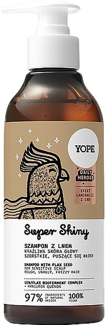 Шампунь жіночий Yope DAILY HEROES SUPER SHINY 300 мл (5903760208219)