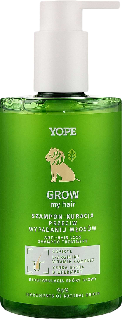 Купити Шампунь жіночий Yope GROW MY HAIR Anti-Hair Loss Shampoo Treatment 300 мл (5903760208134) - Фото 1 Шампунь жіночий Yope GROW MY HAIR Anti-Hair Loss Shampoo Treatment 300 мл (5903760208134) - Фото 1