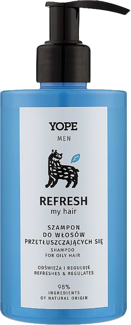 Шампунь чоловічий Yope MEN REFRESH MY HAIR 300 мл (5903760209049) - Фото 1