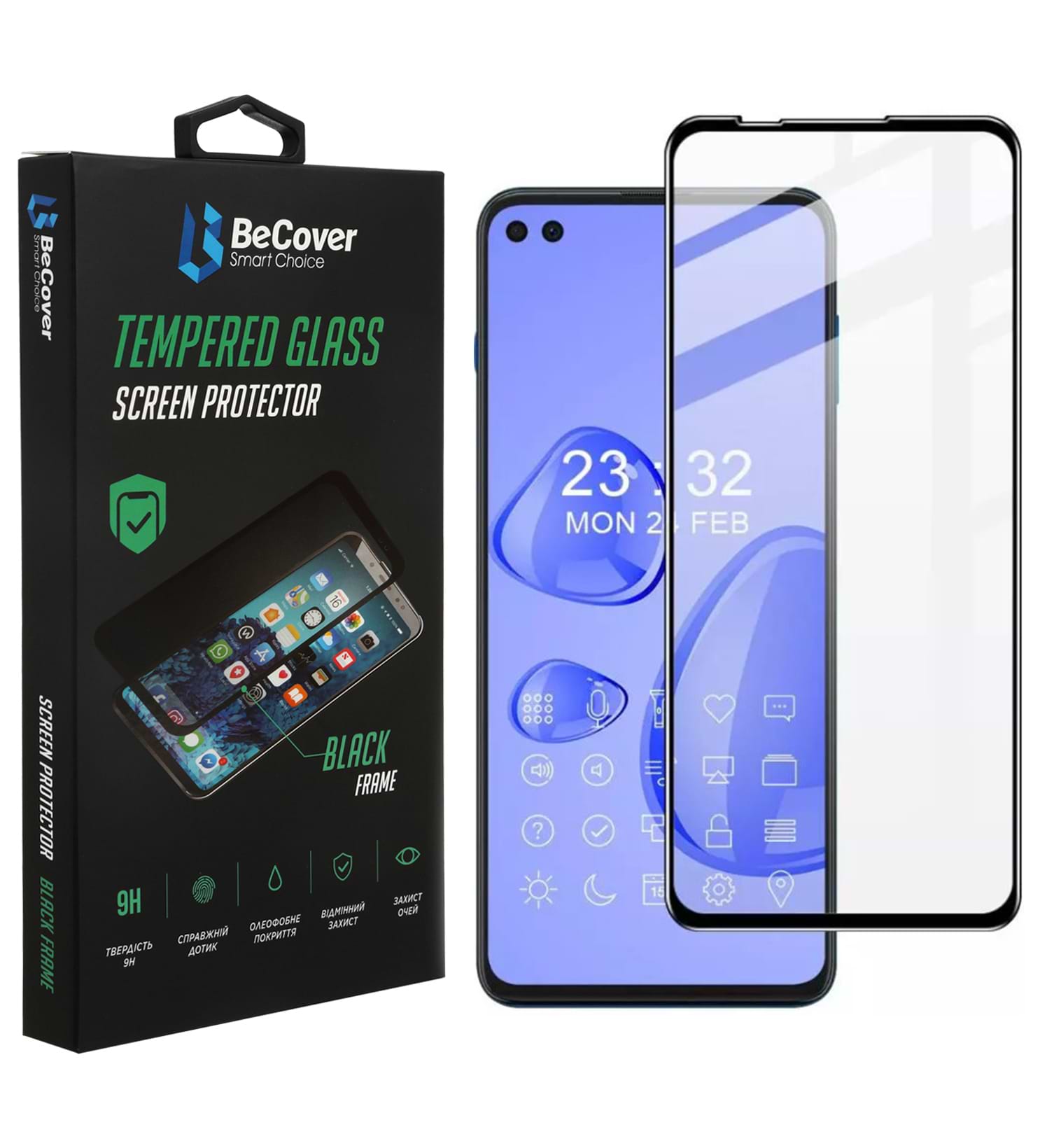 Защитное стекло для смартфона BeCover for Motorola Moto G100 Black (706895)