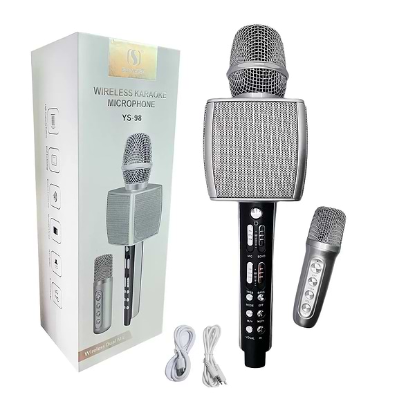 Фото - Мікрофон вокальний бездротовий Magic Karaoke YS-98 Silver