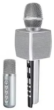 Микрофон вокальный беспроводной Magic Karaoke YS-98 Silver - Фото 1