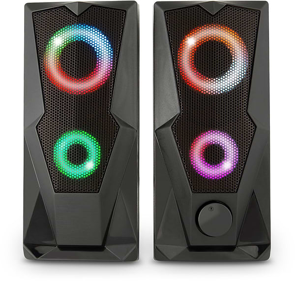 Фото - Комп'ютерна акустика компактна 2.0 YENKEE YSP 2003RGB USB Speaker PC 2.0 Black