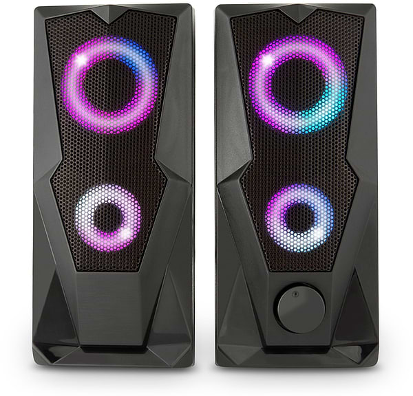 Фото - Комп'ютерна акустика компактна 2.0 YENKEE YSP 2003RGB USB Speaker PC 2.0 Black
