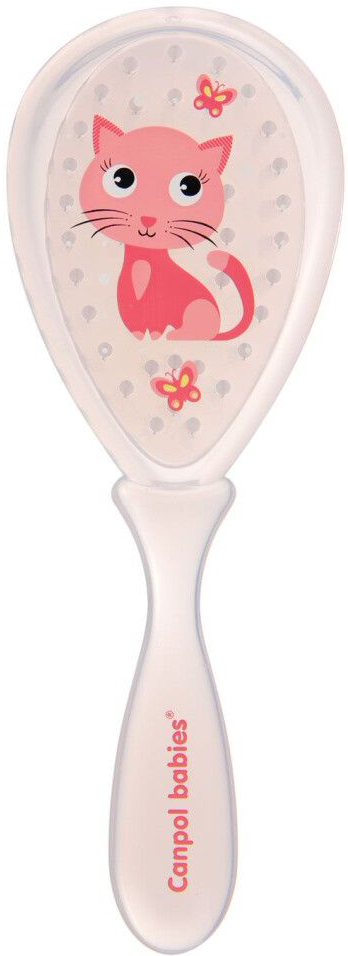 Фото - Набір гребінців для дитячого волосся Canpol babies CUTE ANIMALS рожева (2/419_pin)