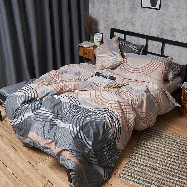 Фото - Комплект постільної білизни Moon&Star Мікросатин Premium «Free Spirit» 143х210 см нав. 4х70х70 (MS-820007754)