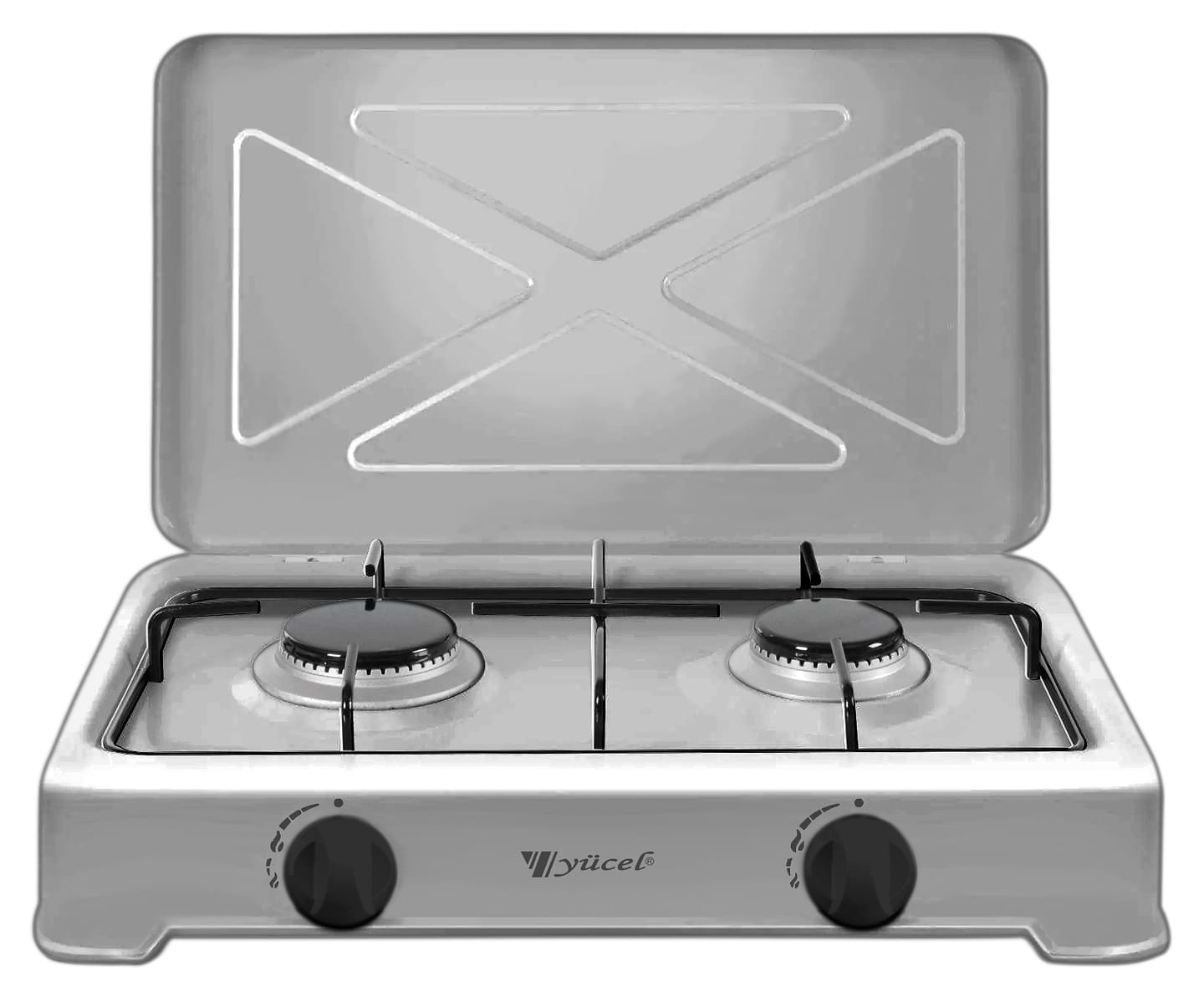 Плита газова настільна Yucel O-200-LPG Silver - Фото 1