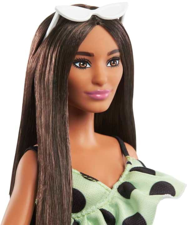 Фото - Лялька Barbie "Модниця" в комбінезоні кольору лайм в горошок (HJR99)