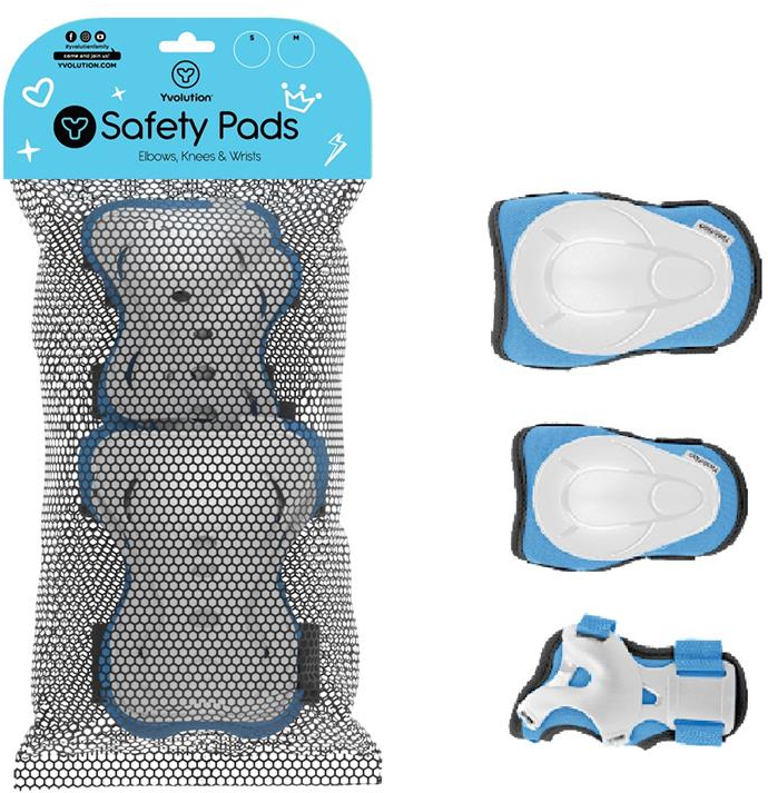 Комплект захисту YVolution розмір S, блакитний (YA24B0)