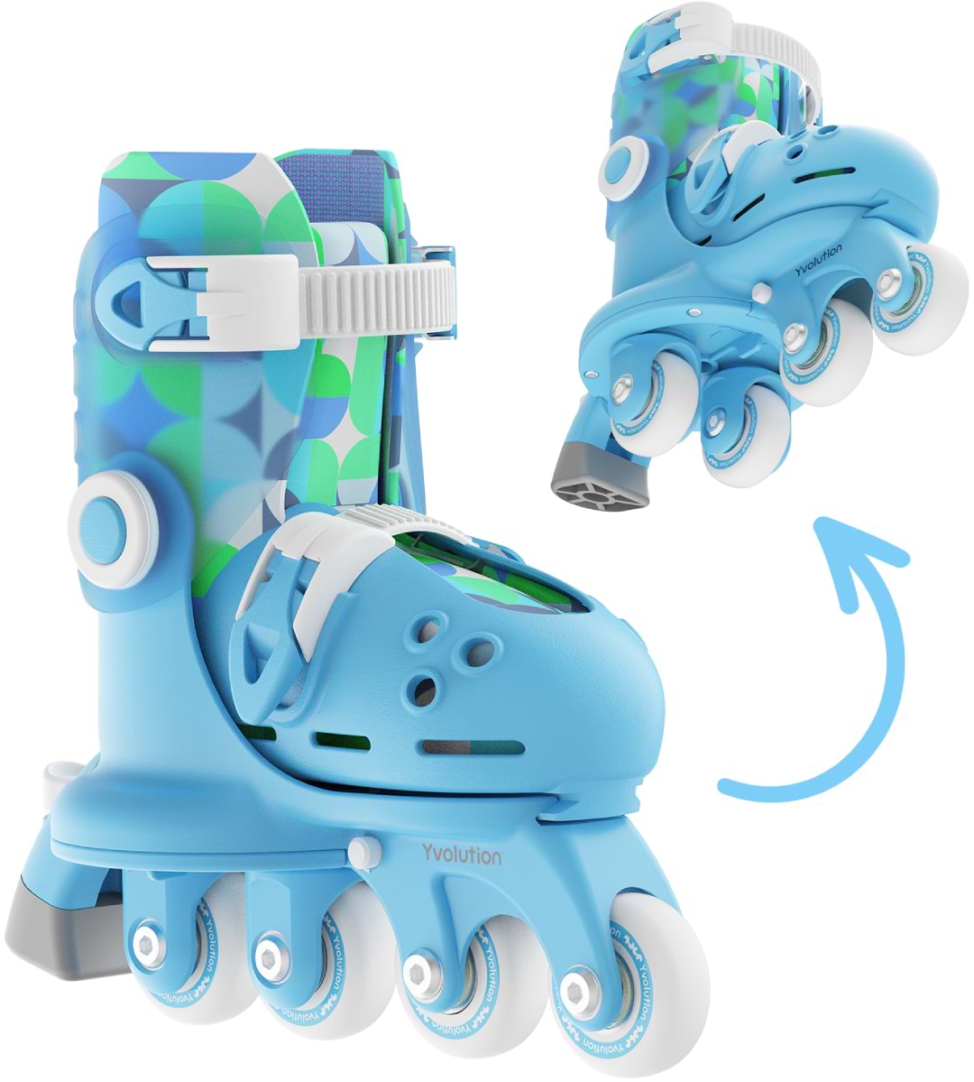 Ролики YVolution Twista, розмір 30-34, блакитний (YT51B4)
