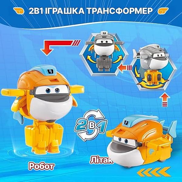 Фото - Коллекционная фигурка Super Wings Transform-a-Bots aki (YW780058)