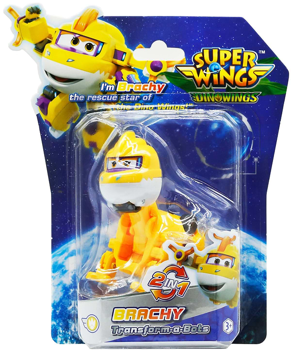 Фото - Коллекционная фигурка Super Wings Transform-a-Bots Brachy (YW790043)