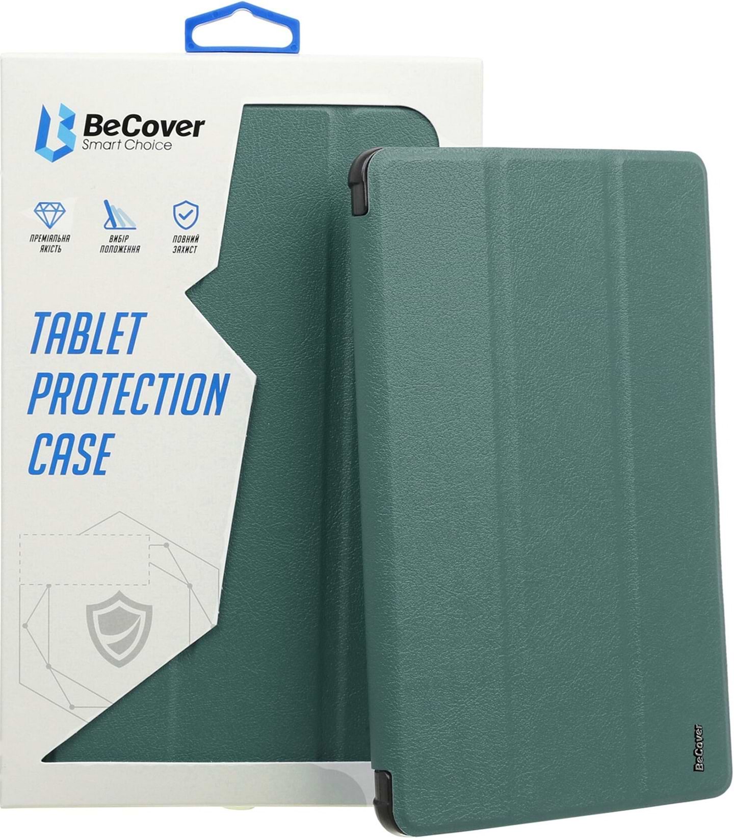 Чохол для планшету BeCover Tri Fold Hard for Apple iPad Pro 11 2020/2021/2022 Dark Green (709667) - Фото 1