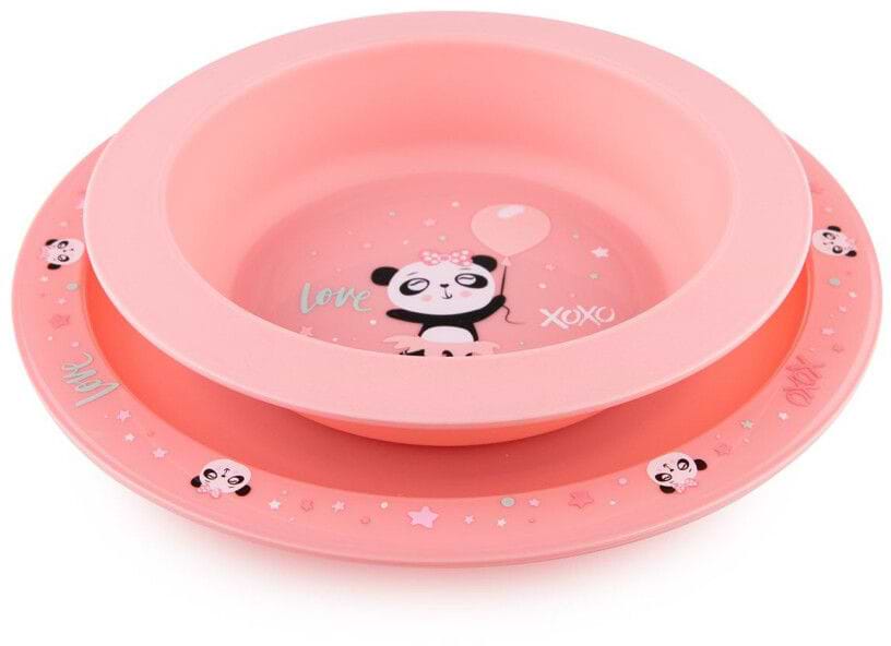 Набор детский Canpol babies EXOTIC ANIMALS розовый 2 шт. (56/523_pin)