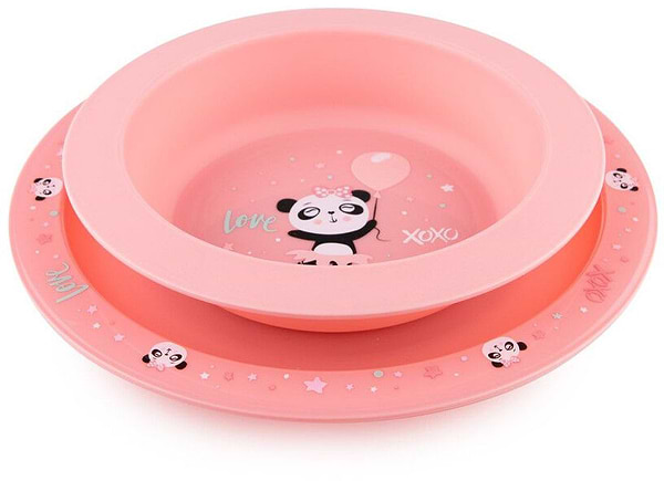 Фото - Набір дитячий Canpol babies EXOTIC ANIMALS рожевий 2 шт. (56/523_pin)