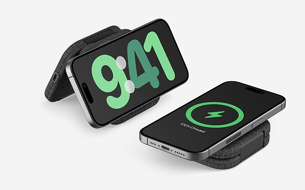 Фото - Бездротовий зарядний пристрій Belkin 2в1 15Вт Travel Pad Qi2 (WIZ026VFBK)